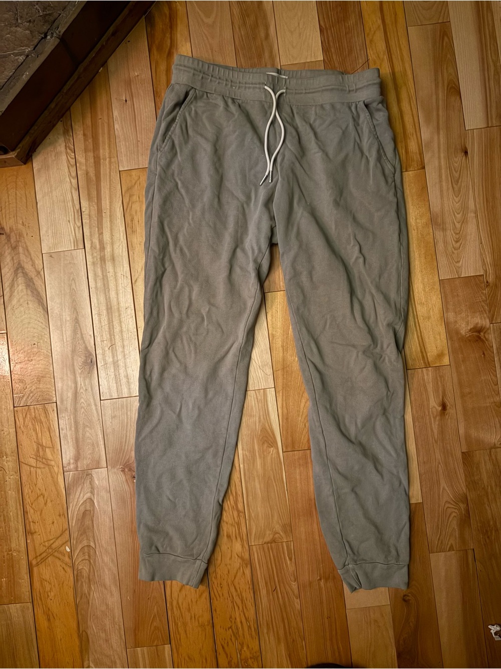 Organic cotton Gray Drawstring Jogger Pants